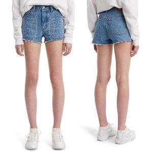 Levi’s 501 High Rise Embroidered Shorts